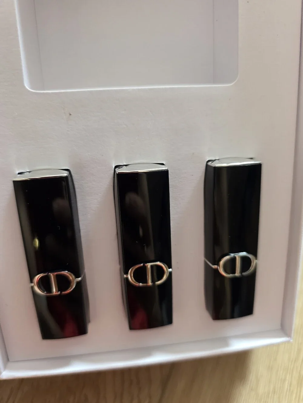 Dior Holiday limited edition Trio Rouge Dior Gift Set W Keychain Mini Vanity